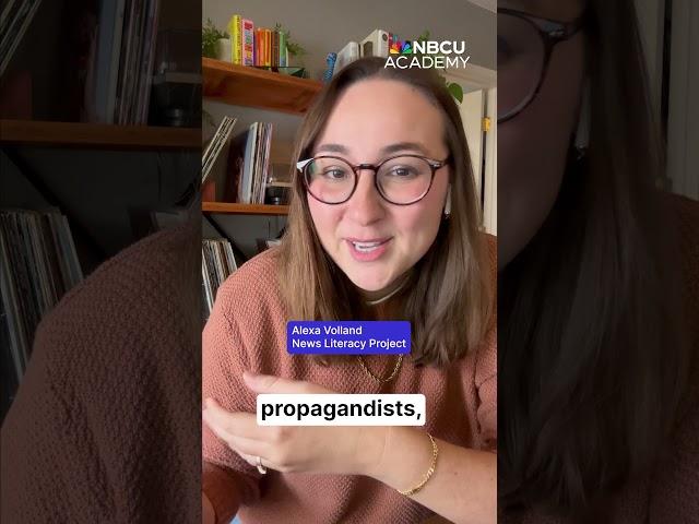 Reasoning! Learn How to Spot Misinformation  @newslitproject  & NBCU Academy #shorts