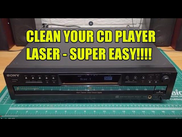 How to Clean CD Player Laser When CD Won't Play - Sony SCD-CE775 SA 5 Disc Carousel