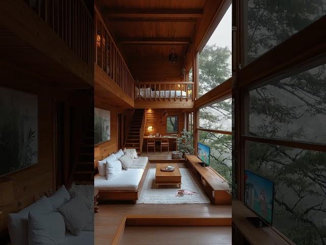 Wooden Cabin Bliss | Cozy Retreat in Nature"#naturelovers #ytstudio