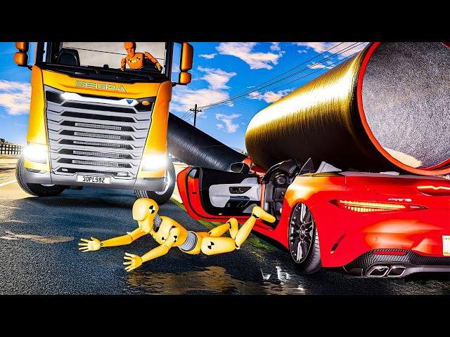 Dangerous Truck and Car Crashes #11 | BeamNG.Drive