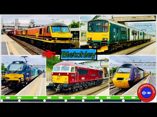 SPECTACULAR DAY of Trains at Bletchley Station!! [BLY] - WCML (03/09/2024)