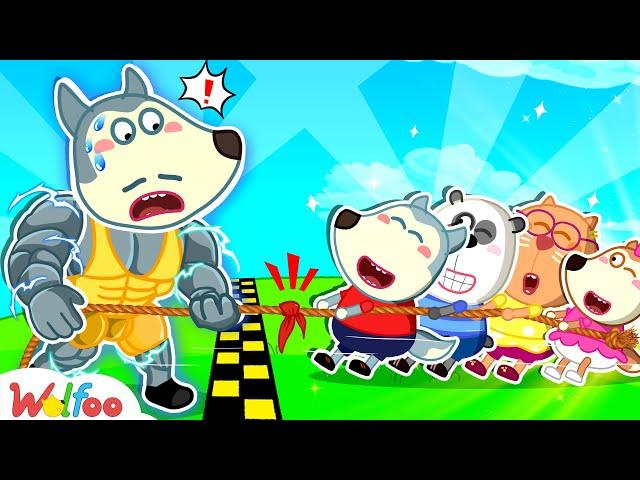 Tug of War Challenge with Wolfoo  Teamwork Wins! Wolfoo Funny Stories for Kids | Wolfoo Channel