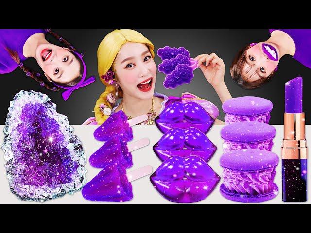 Purple Food Dessert Party Mukbang보라색 음식 디저트 먹방 모음집JiniYum 지니얌 먹방