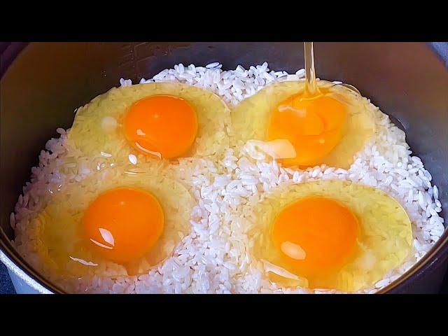 Beat 4 eggs in rice, learn to do this, my family will not eat steamed buns