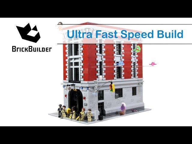 Ultra Fast Speed Build Lego Ghostbusters 75827 Firehouse Headquarters