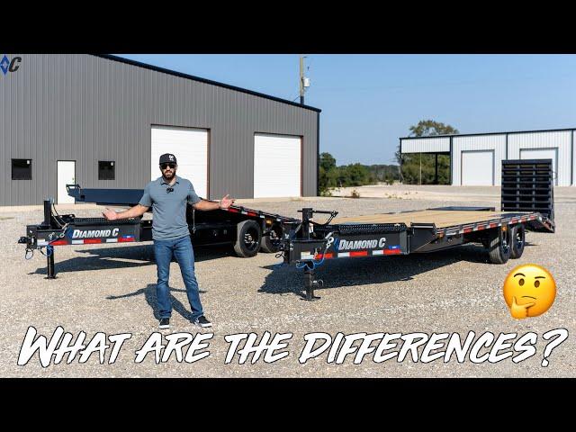 Deck Over Equipment Trailer v.s. Deck Over Tilt Trailer | Diamond C