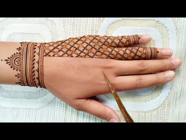 Easy back hand mehndi design | Simple mehndi design | Mehandi ka design | Stylish Mehndi design 2024