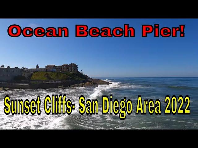 Exploring Ocean Beach Pier In San Diego California. Sunset Cliffs 2022 Road Trip Fun