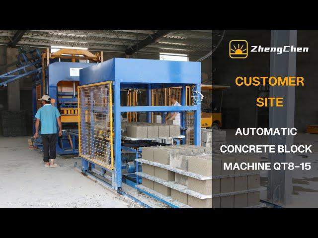 Automatic Concrete Cement Block Machine for 4 6 8 Inches Blocks