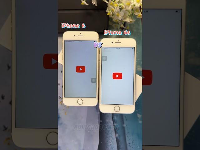 Comparison iPhone 6 vs 6s Open Youtube #shorts