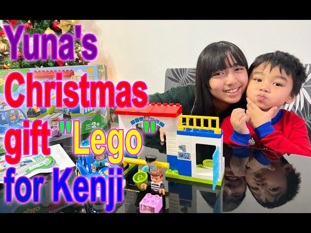 Lego Duplo Police station/ Donut shop | Yuna's Christmas gift for Kenji | Video by Iphone13 Pro Max