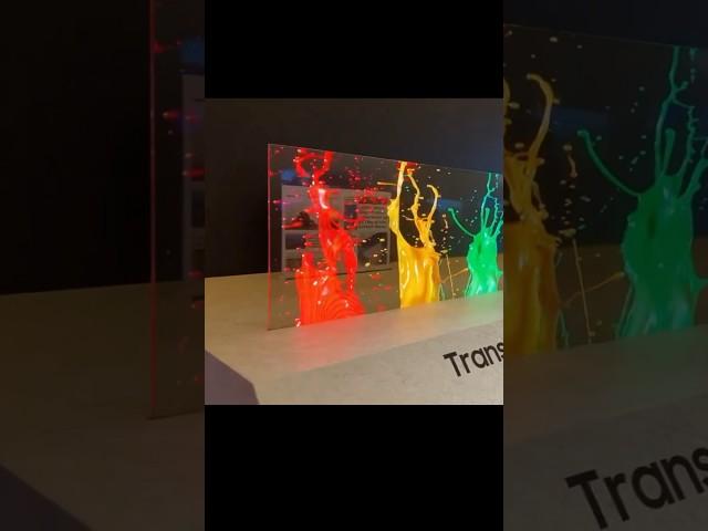 Samsung's transparent MicroLED screens at CES 2024 #shorts