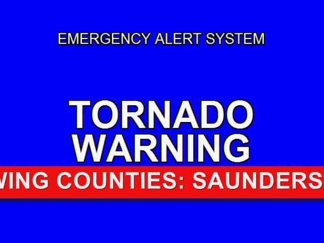 Emergency Alert System - Tornado Warning Omaha.