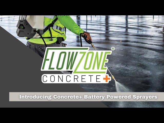 Introducing FlowZone Concrete+ Heavy-Duty Battery Powered Sprayers