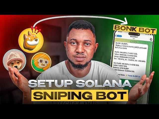 How to Trade Solana Meme coins Using BONK BOT: How to Setup  BONK BOT TUTORIAL