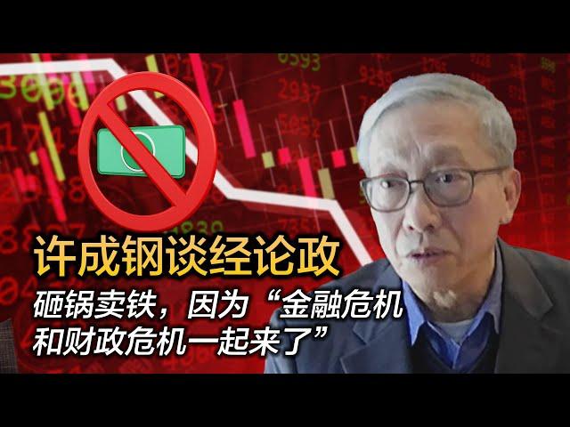 许成钢谈经论政：砸锅卖铁，因为“金融危机和财政危机一起来了”