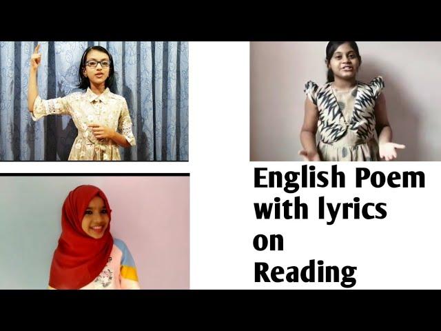 English Poem On Reading //  Raiha, Faiha & Nuha. Mount Hira English school, pattambi.