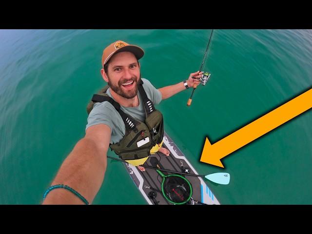 ULTRALIGHT FISHING A Deep Clear Lake From My Paddle Board!