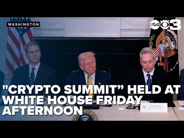 President Trump attends "Crypto Summit" at White House Friday