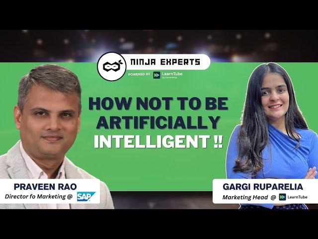 Don't let AI control our careers | Praveen Rao | Ninja Experts | LearnTube