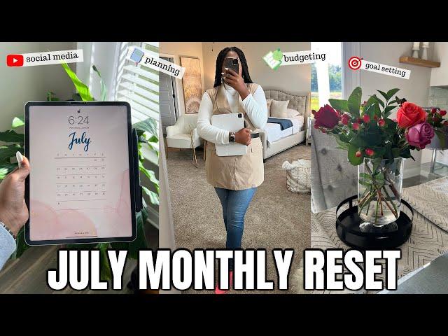 JULY 2022 MONTHLY RESET ROUTINE | planning, budget recap, goal setting, favorites, realizations, etc