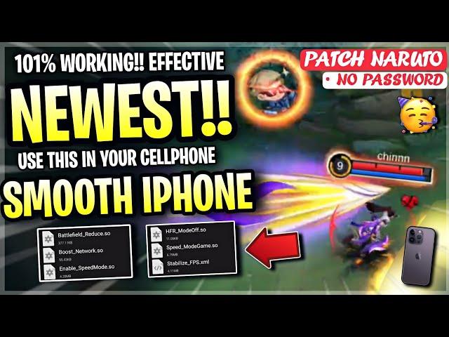 Updated Smooth Like iPhone & Fix Lags Config In Mobile Legends | Work All Android - Patch Naruto