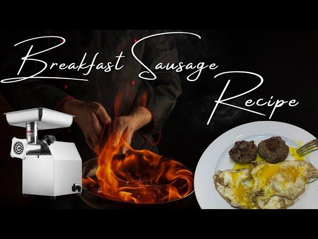 How To Make Your Own Homemade Breakfast/Pan Sausage Recipe EASY and DELICIOUS.  #vevor #meatgrinder