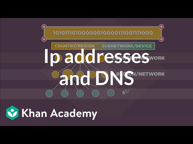 IP addresses and DNS | Internet 101 | Computer Science | Khan Academy