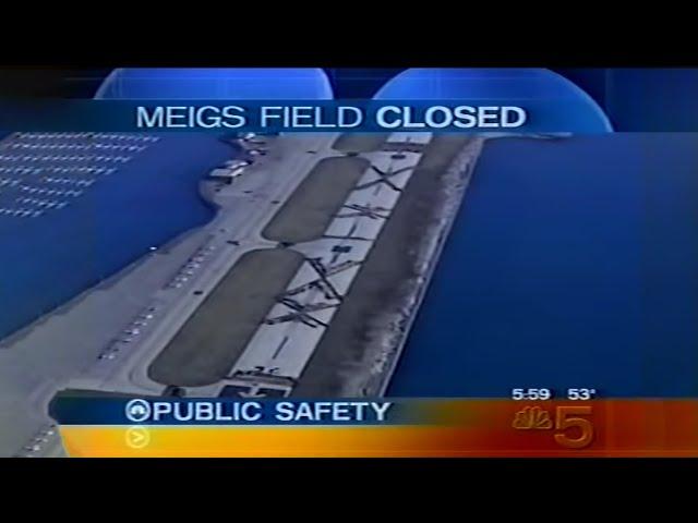 Meigs Field Airport Destruction News Coverage (2003-03-31)