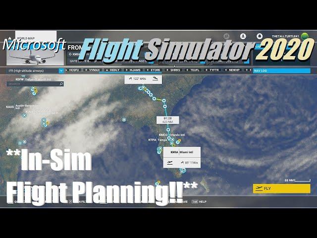 Flight Planning ALL WITHIN THE SIM! (No external resources needed!) MSFS2020!