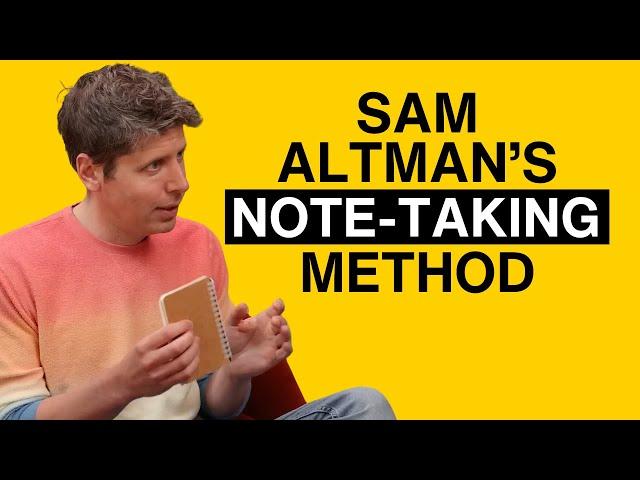 Steal Sam Altman's Genius Note-Taking Method (Pocket Notebook Power!)