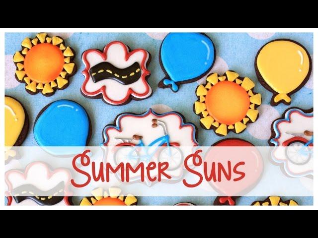 How to make sun cookies with royal icing