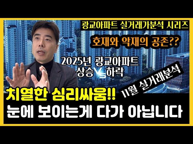 상승과 하락의 치열한 심리싸움 / 광교아파트 실거래가 동향분석 11월 매매 전세