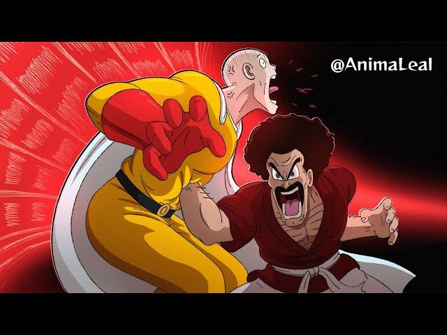 Mr Satan VS Saitama (One Punch-Man vs Dragon Ball animation)