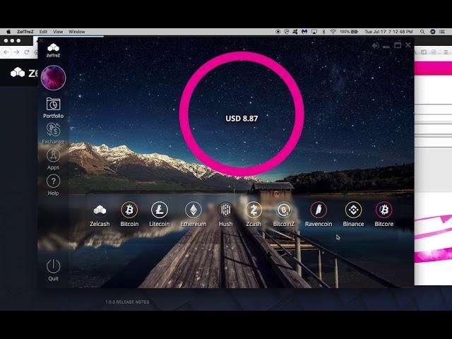 Bitcore BTX: Zeltrez Multi Wallet Demo