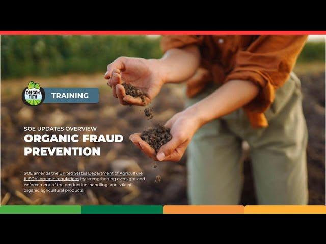 Organic Fraud Prevention Training