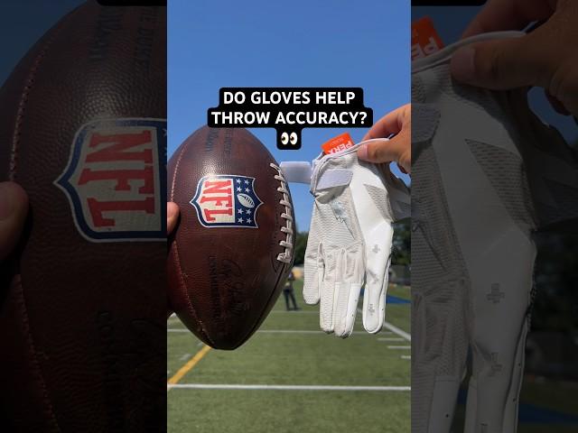 THROWING WITH GLOVES  #football #qb