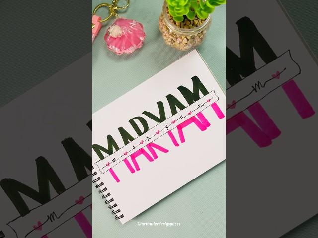 Name Lettering ideas️#handlettering #lettering #calligraphy #shorts