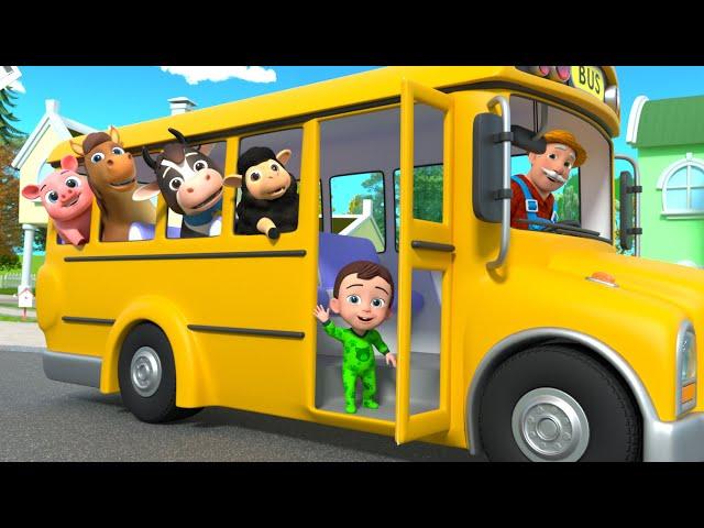 Wheels on The Bus | Animals On The Bus and MORE Educational Kids Songs