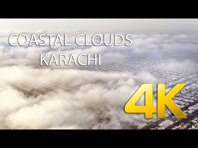 Karachi Coastal Clouds Drone Footage - 4K Ultra HD - Karachi Street View