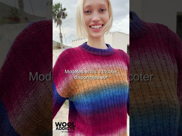 [TRICOT] Pullover "MOVEMENT", fil MOVE 6-Ply Wool Addicts de Lang Yarns - RoseMouton.com