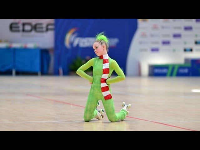 Pattinaggio artistico. FISR. Solo dance-Libero. Grinch. Layra 11 anni