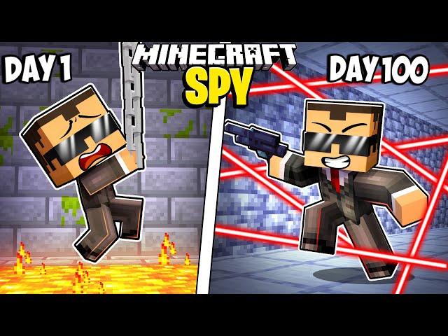 I Survived 100 Days as a SPY in Minecraft