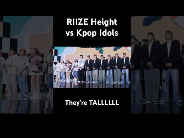 RIIZE Height vs Kpop Idols #riize #kpop #sungchan #shotaro #eunseok #wonbin #sohee #anton