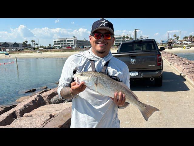 Galveston Pier 61 fishing for Reds&Flounder ‼️‼️‼️