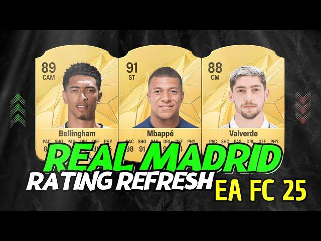 FIFA 25 Real Madrid Rating Prediction  EAFC 25  ft. Mbappe, Bellingham, Valverde, ...