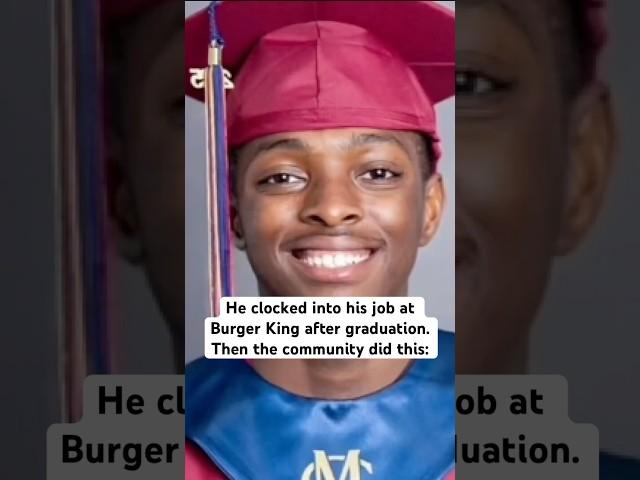 Community lifts up Burger King worker after graduation