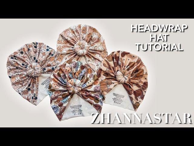 Baby top knot turban tutorial | ZHANNASTAR HEADWRAP HATS