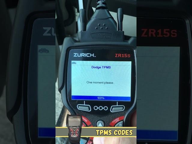 Dodge Caravan Tire Light (TPMS) Code Check with Zurich ZR15s Scanner: Easy DIY #dodgecaravan #tpms