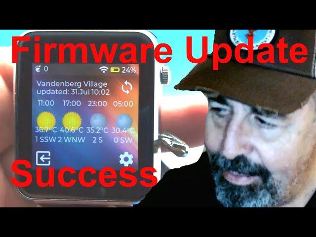 TTGO T-Watch 2020 Firmware Update Complete Success